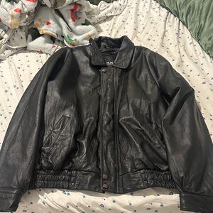Men's Black Bomber Jacket